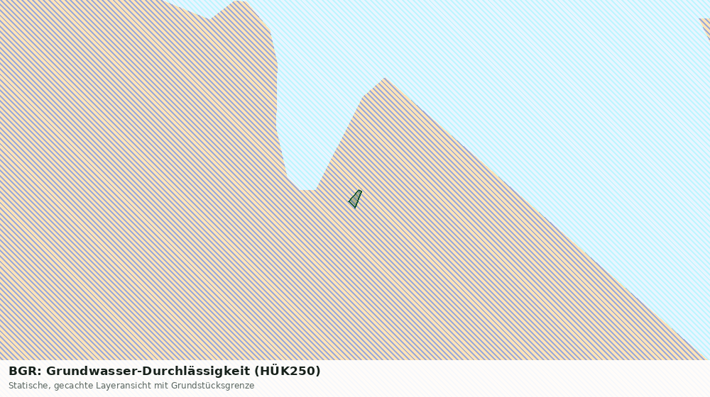 Statische Kartenansicht: BGR: Grundwasser-Durchlässigkeit (HÜK250)