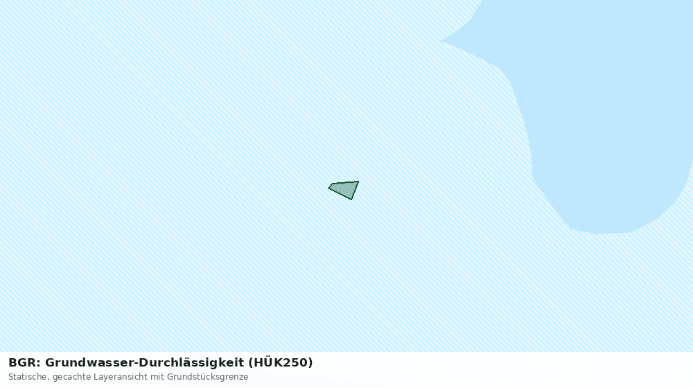 Statische Kartenansicht: BGR: Grundwasser-Durchlässigkeit (HÜK250)