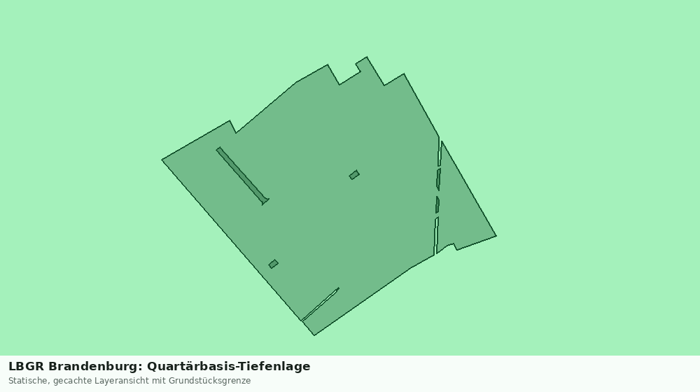 Statische Kartenansicht: LBGR Brandenburg: Quartärbasis-Tiefenlage