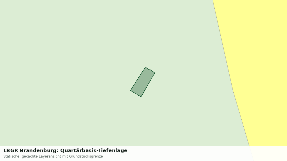 Statische Kartenansicht: LBGR Brandenburg: Quartärbasis-Tiefenlage