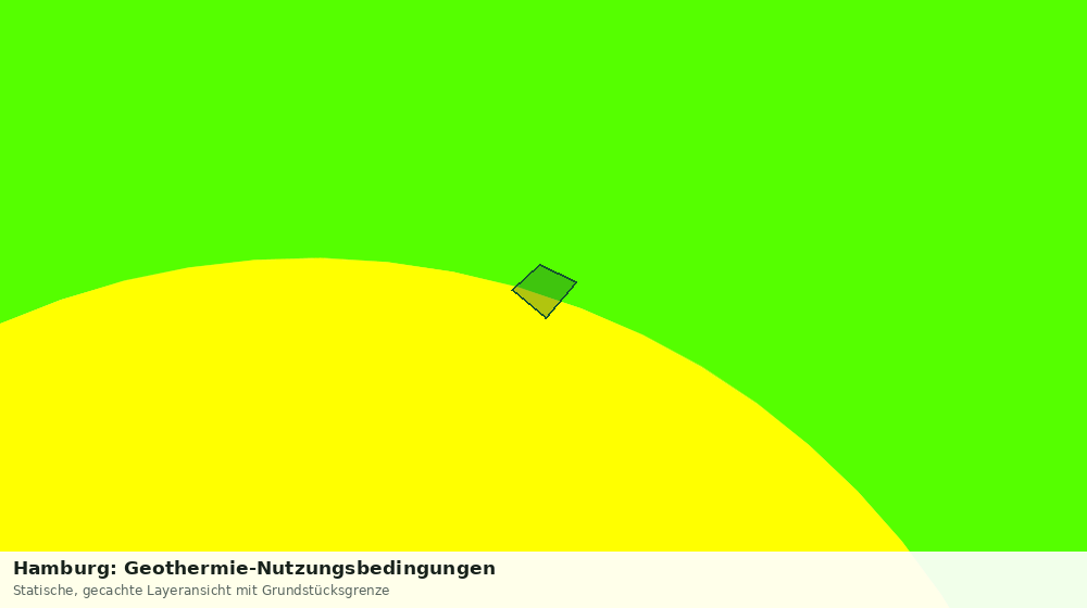 Statische Kartenansicht: Hamburg: Geothermie-Nutzungsbedingungen