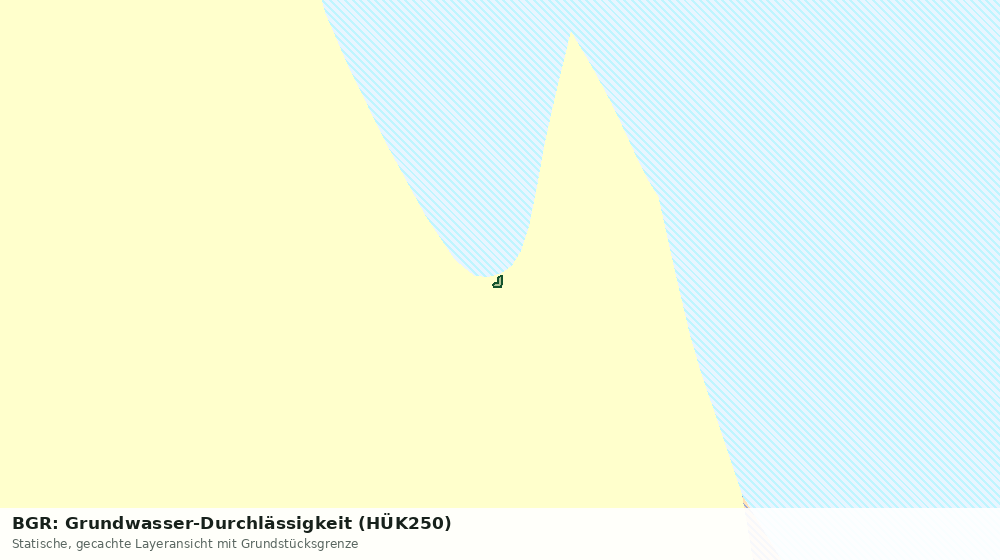 Statische Kartenansicht: BGR: Grundwasser-Durchlässigkeit (HÜK250)
