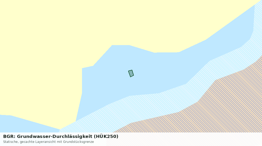 Statische Kartenansicht: BGR: Grundwasser-Durchlässigkeit (HÜK250)