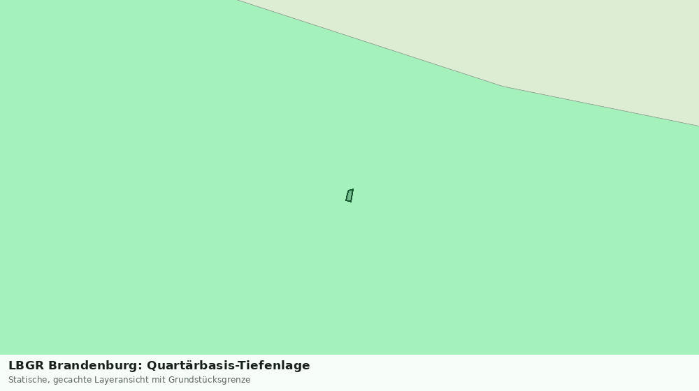 Statische Kartenansicht: LBGR Brandenburg: Quartärbasis-Tiefenlage
