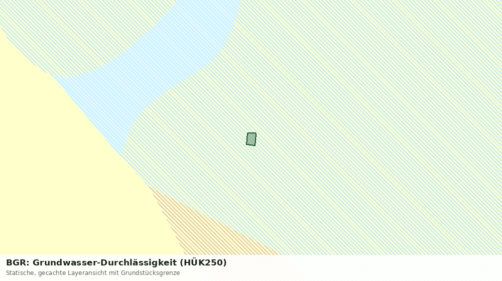 Statische Kartenansicht: BGR: Grundwasser-Durchlässigkeit (HÜK250)