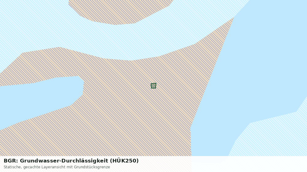 Statische Kartenansicht: BGR: Grundwasser-Durchlässigkeit (HÜK250)