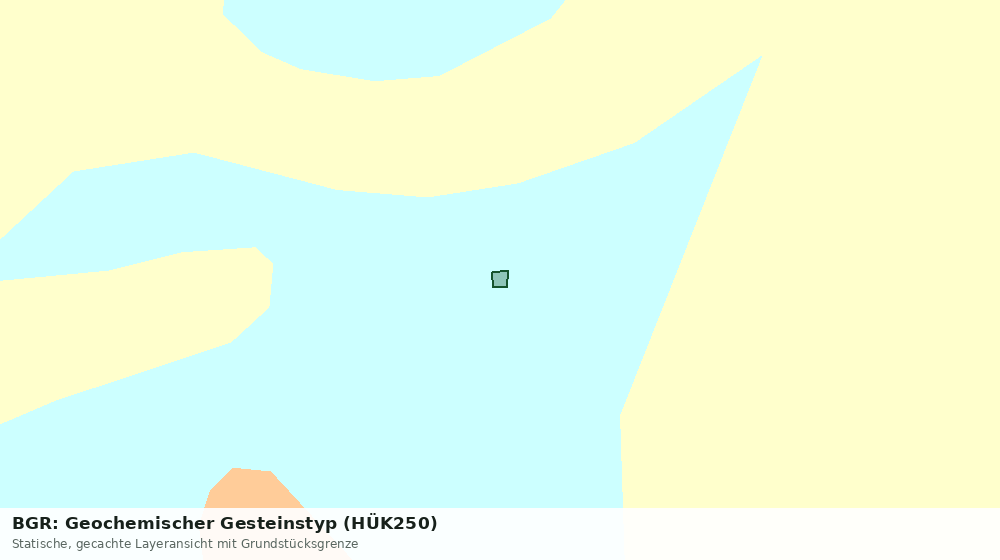 Statische Kartenansicht: BGR: Geochemischer Gesteinstyp (HÜK250)