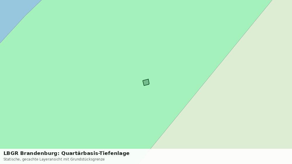 Statische Kartenansicht: LBGR Brandenburg: Quartärbasis-Tiefenlage