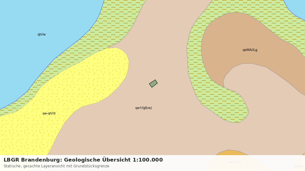Statische Kartenansicht: LBGR Brandenburg: Geologische Übersicht 1:100.000