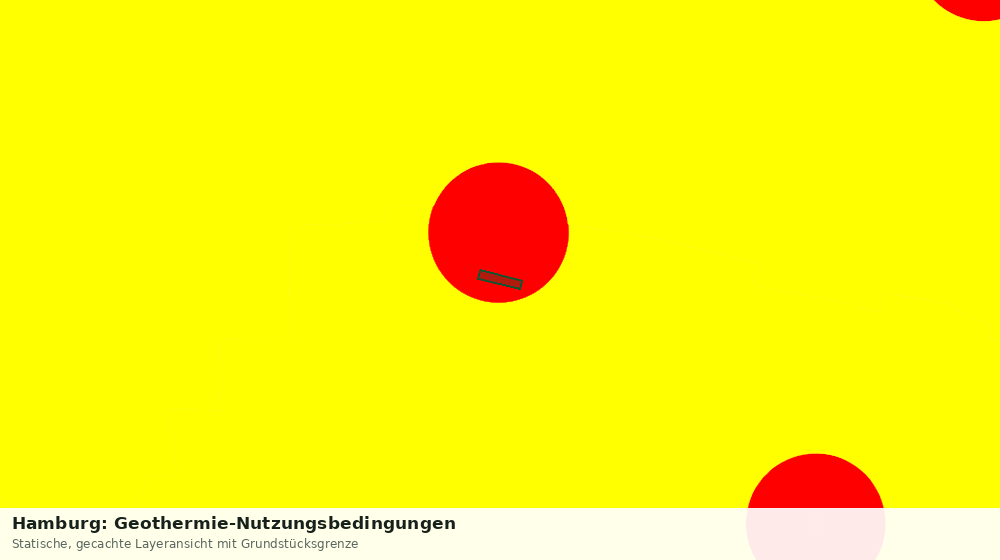 Statische Kartenansicht: Hamburg: Geothermie-Nutzungsbedingungen