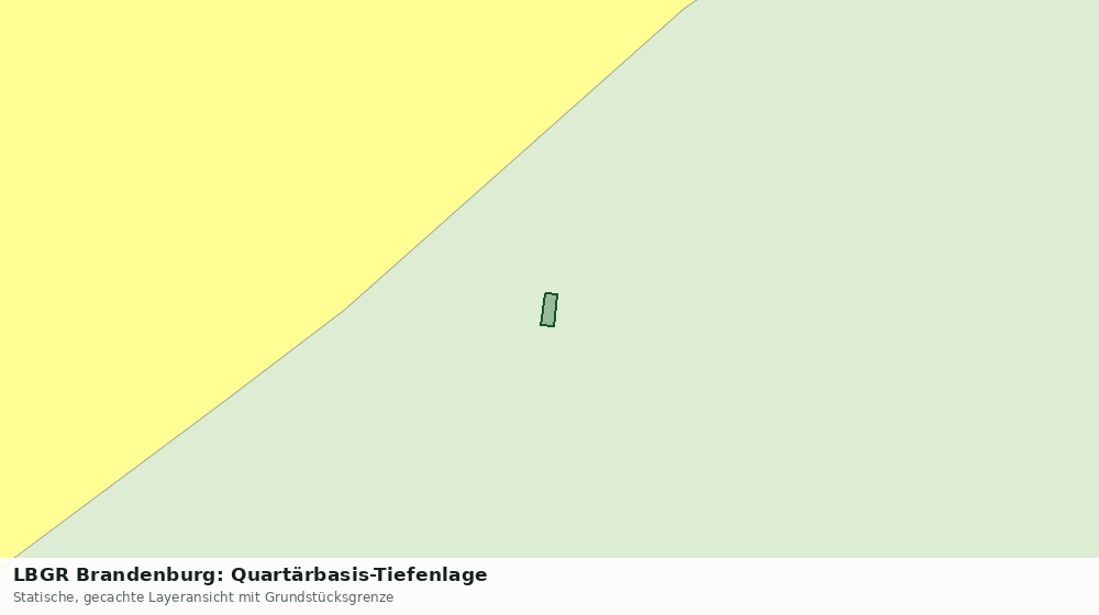 Statische Kartenansicht: LBGR Brandenburg: Quartärbasis-Tiefenlage