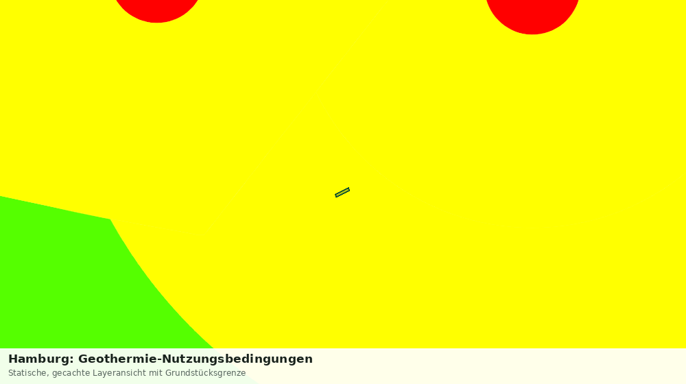 Statische Kartenansicht: Hamburg: Geothermie-Nutzungsbedingungen