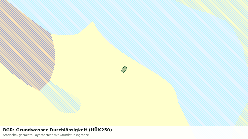 Statische Kartenansicht: BGR: Grundwasser-Durchlässigkeit (HÜK250)