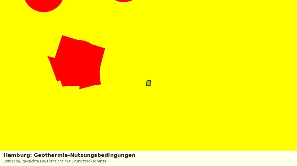 Statische Kartenansicht: Hamburg: Geothermie-Nutzungsbedingungen