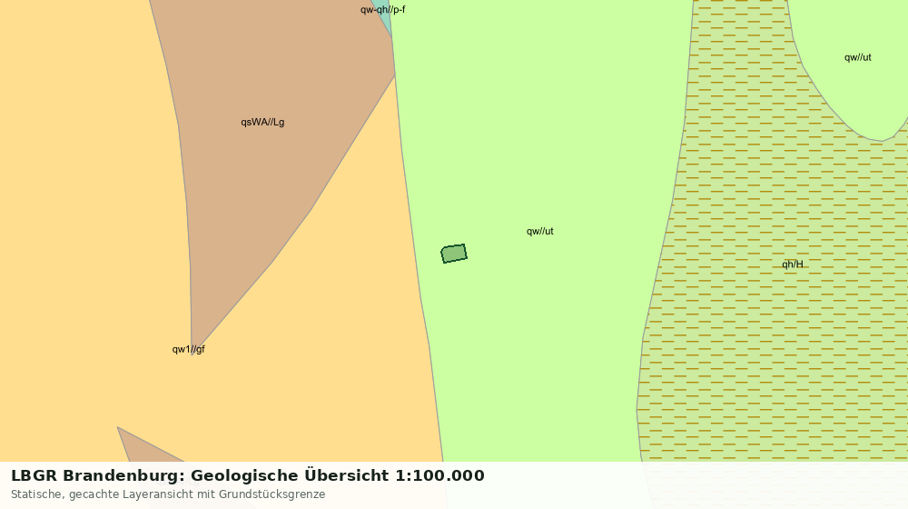 Statische Kartenansicht: LBGR Brandenburg: Geologische Übersicht 1:100.000