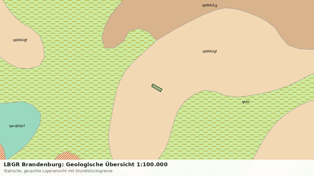 Statische Kartenansicht: LBGR Brandenburg: Geologische Übersicht 1:100.000