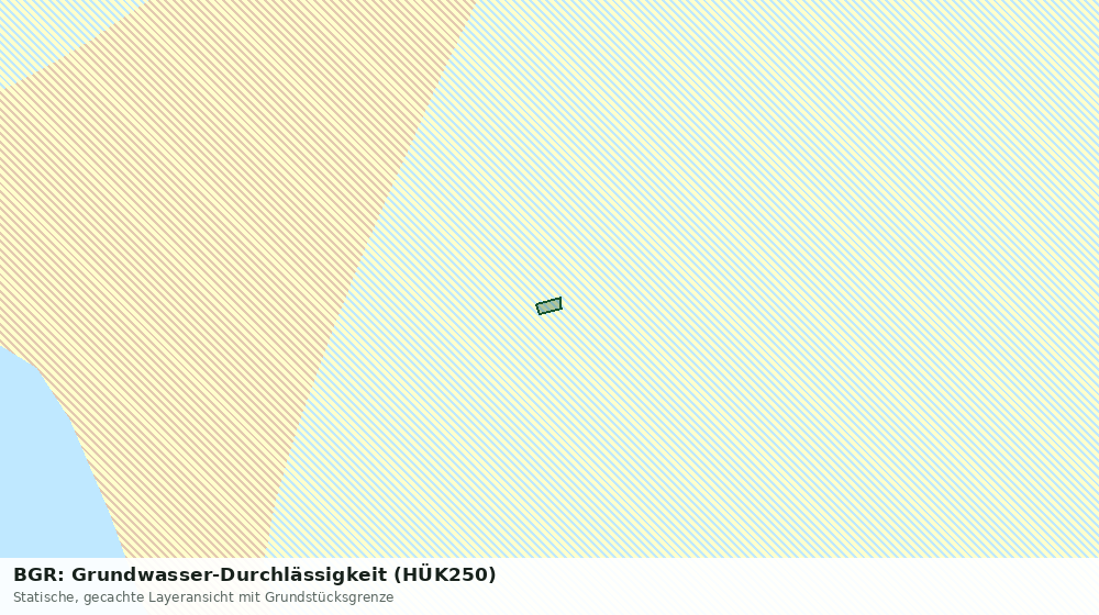 Statische Kartenansicht: BGR: Grundwasser-Durchlässigkeit (HÜK250)