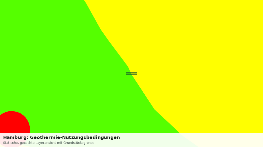 Statische Kartenansicht: Hamburg: Geothermie-Nutzungsbedingungen