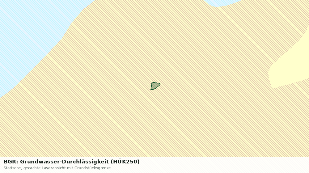 Statische Kartenansicht: BGR: Grundwasser-Durchlässigkeit (HÜK250)