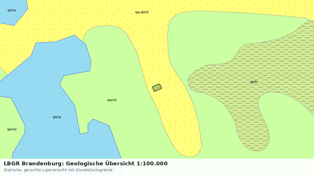 Statische Kartenansicht: LBGR Brandenburg: Geologische Übersicht 1:100.000