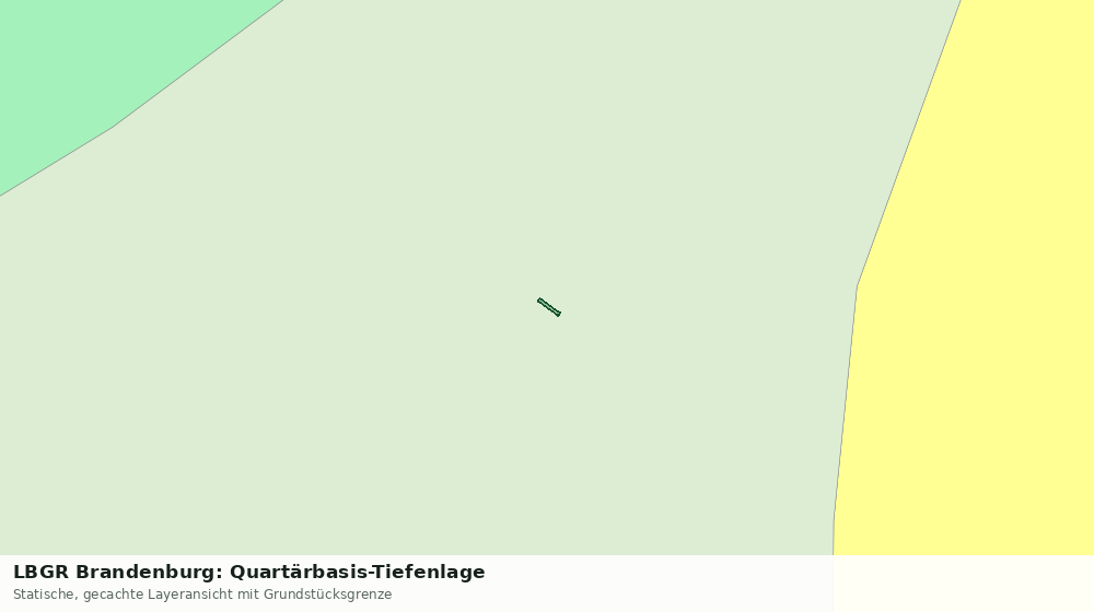 Statische Kartenansicht: LBGR Brandenburg: Quartärbasis-Tiefenlage