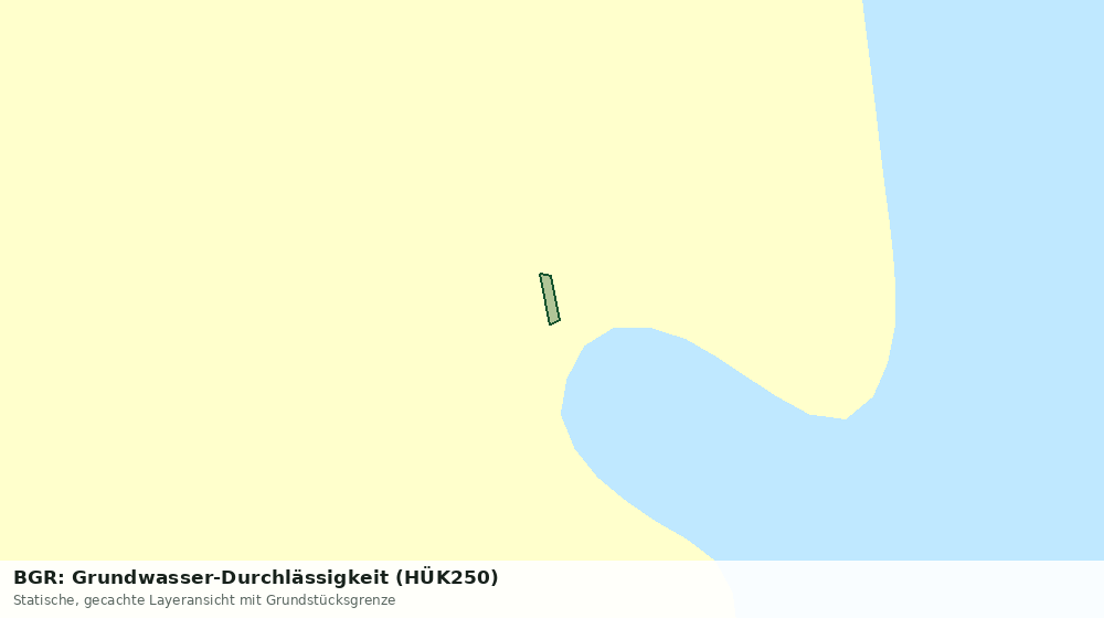 Statische Kartenansicht: BGR: Grundwasser-Durchlässigkeit (HÜK250)