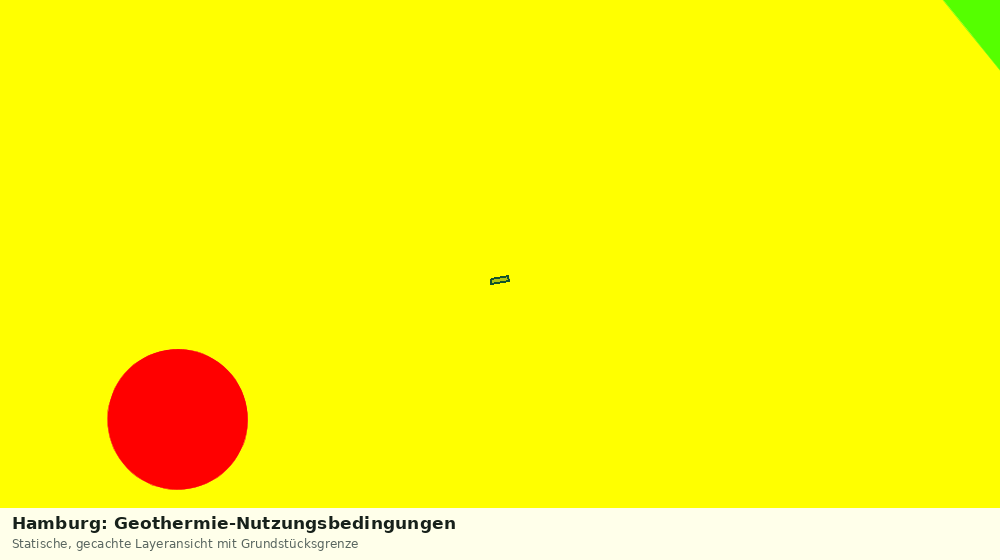 Statische Kartenansicht: Hamburg: Geothermie-Nutzungsbedingungen