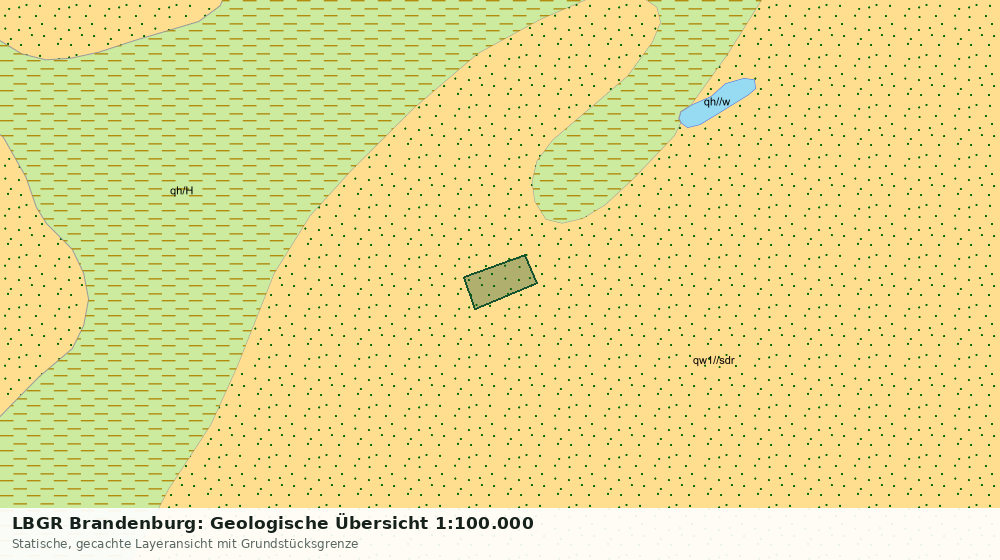 Statische Kartenansicht: LBGR Brandenburg: Geologische Übersicht 1:100.000