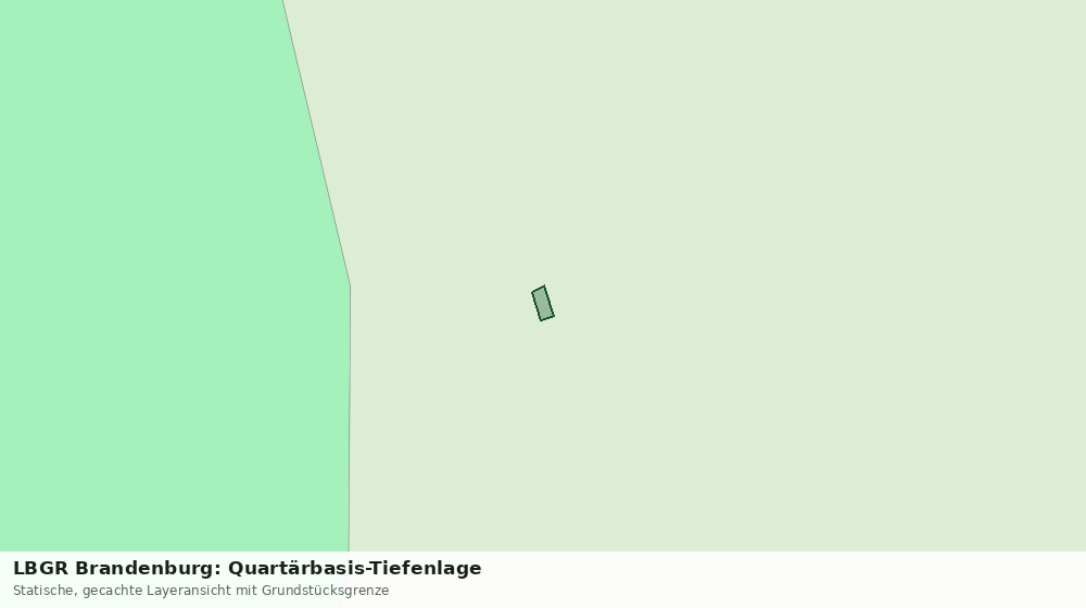 Statische Kartenansicht: LBGR Brandenburg: Quartärbasis-Tiefenlage