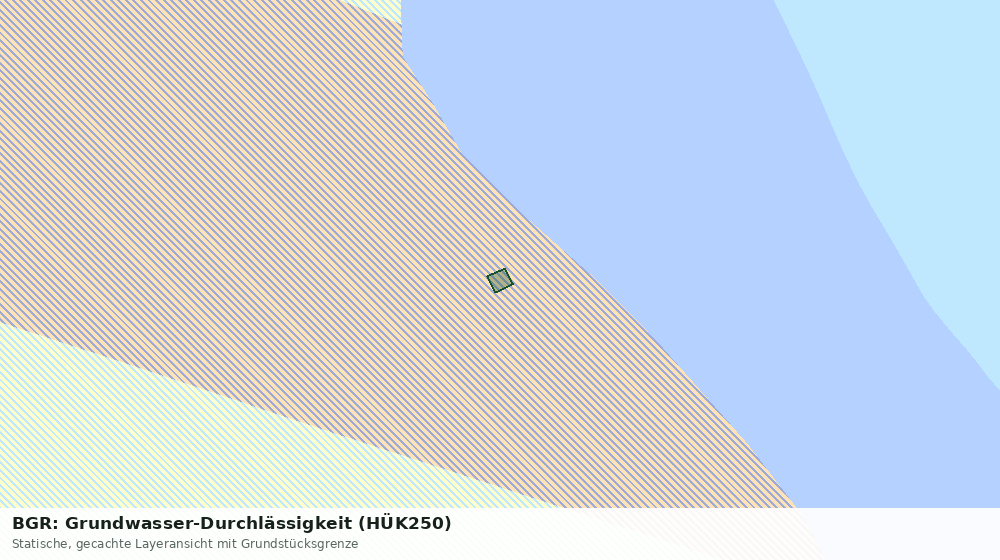 Statische Kartenansicht: BGR: Grundwasser-Durchlässigkeit (HÜK250)
