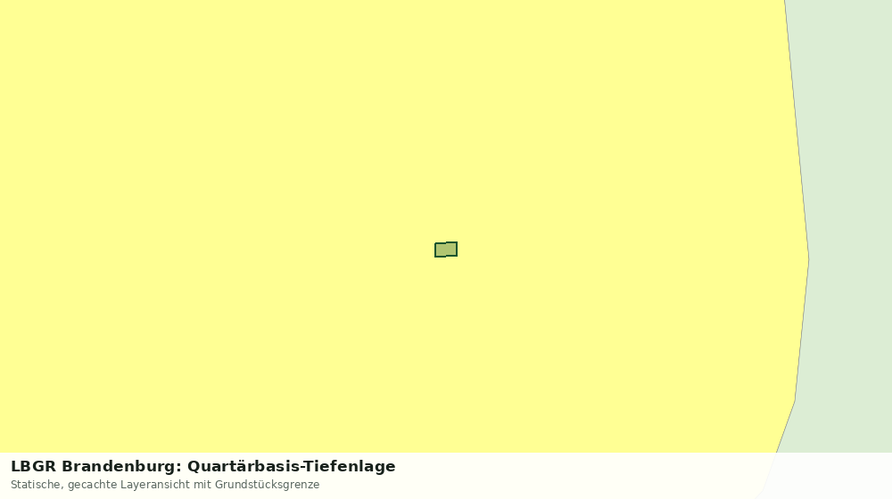 Statische Kartenansicht: LBGR Brandenburg: Quartärbasis-Tiefenlage