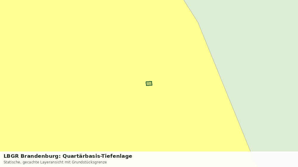 Statische Kartenansicht: LBGR Brandenburg: Quartärbasis-Tiefenlage