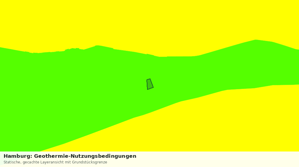 Statische Kartenansicht: Hamburg: Geothermie-Nutzungsbedingungen
