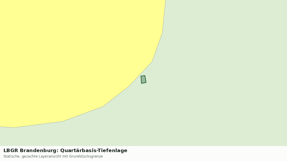 Statische Kartenansicht: LBGR Brandenburg: Quartärbasis-Tiefenlage