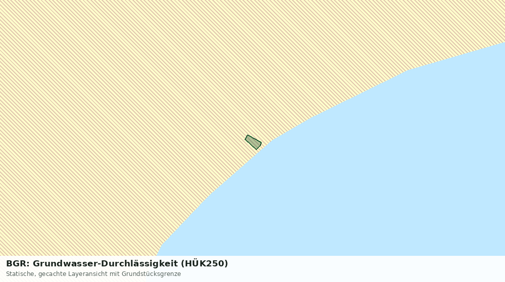 Statische Kartenansicht: BGR: Grundwasser-Durchlässigkeit (HÜK250)