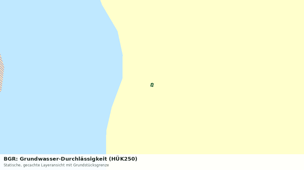 Statische Kartenansicht: BGR: Grundwasser-Durchlässigkeit (HÜK250)