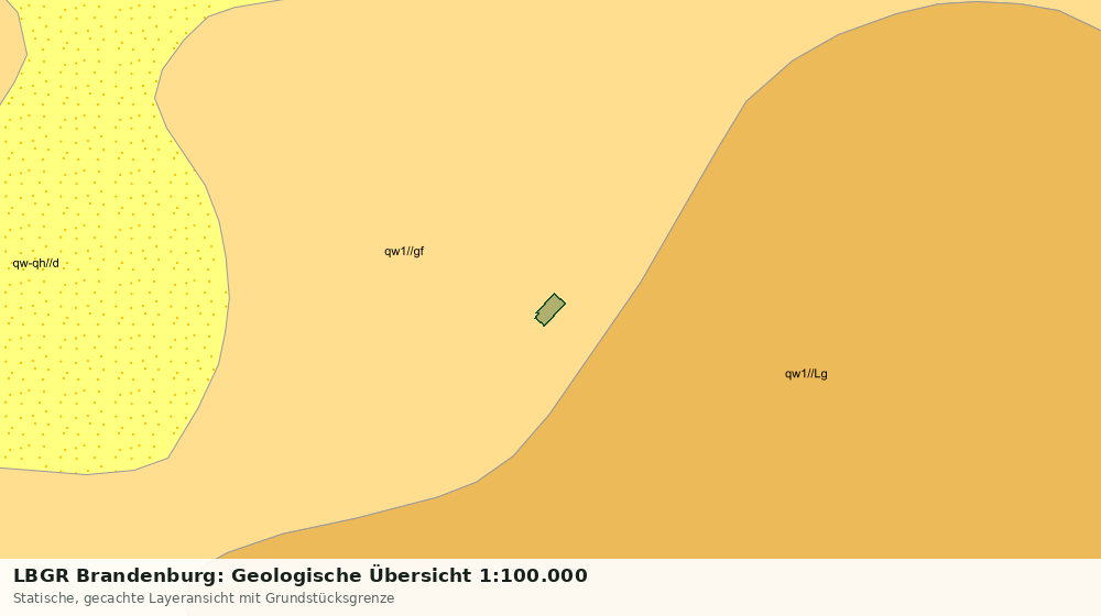 Statische Kartenansicht: LBGR Brandenburg: Geologische Übersicht 1:100.000