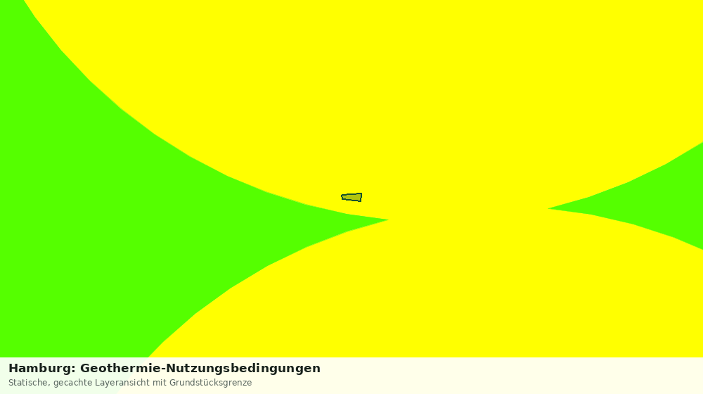 Statische Kartenansicht: Hamburg: Geothermie-Nutzungsbedingungen