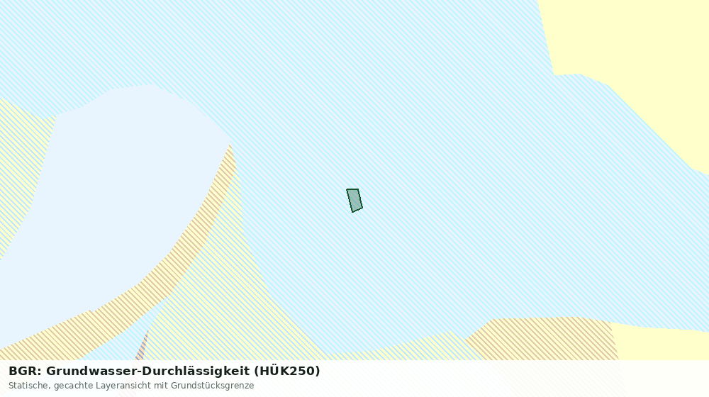 Statische Kartenansicht: BGR: Grundwasser-Durchlässigkeit (HÜK250)