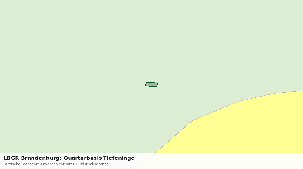 Statische Kartenansicht: LBGR Brandenburg: Quartärbasis-Tiefenlage
