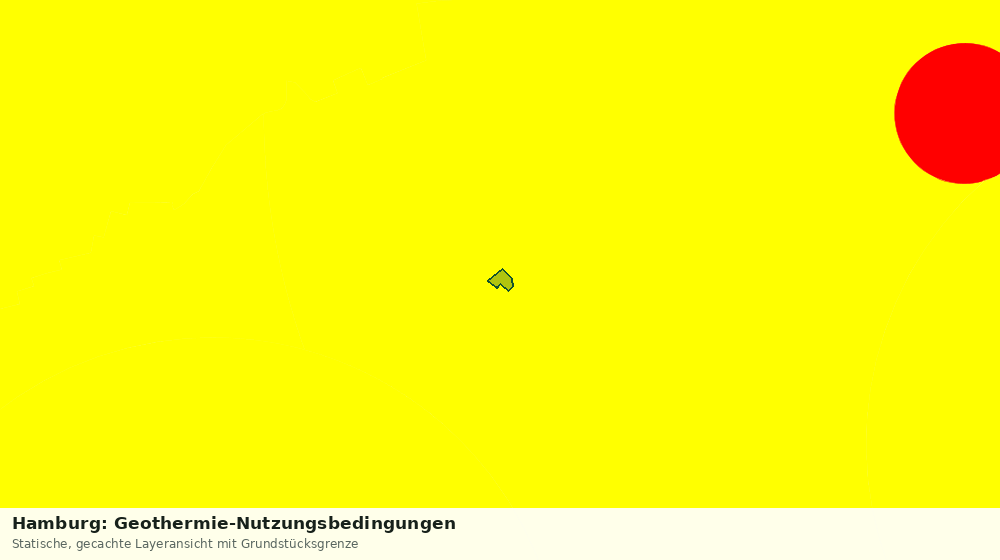 Statische Kartenansicht: Hamburg: Geothermie-Nutzungsbedingungen