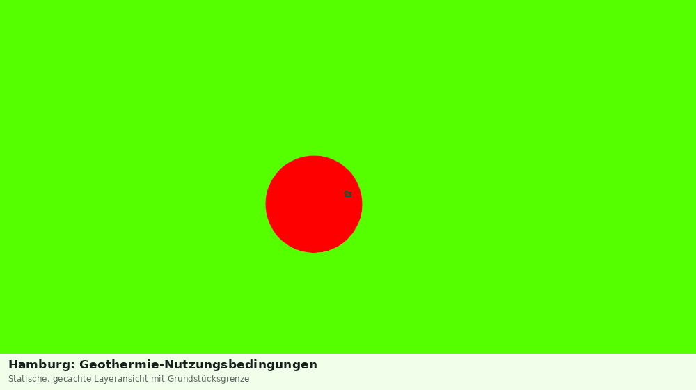 Statische Kartenansicht: Hamburg: Geothermie-Nutzungsbedingungen