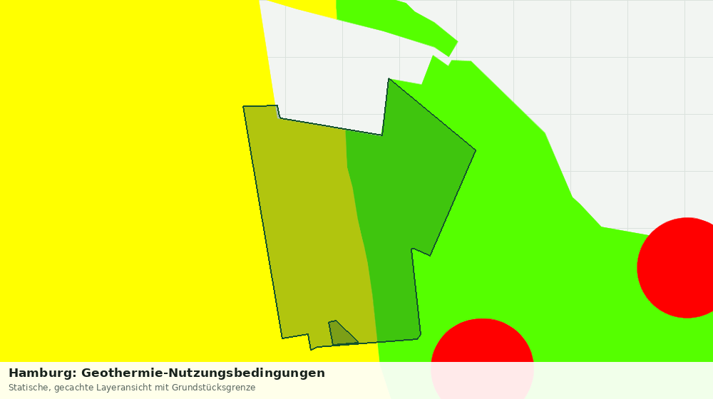 Statische Kartenansicht: Hamburg: Geothermie-Nutzungsbedingungen