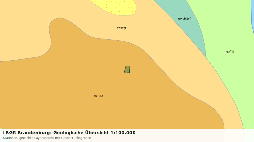 Statische Kartenansicht: LBGR Brandenburg: Geologische Übersicht 1:100.000