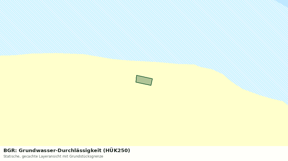 Statische Kartenansicht: BGR: Grundwasser-Durchlässigkeit (HÜK250)