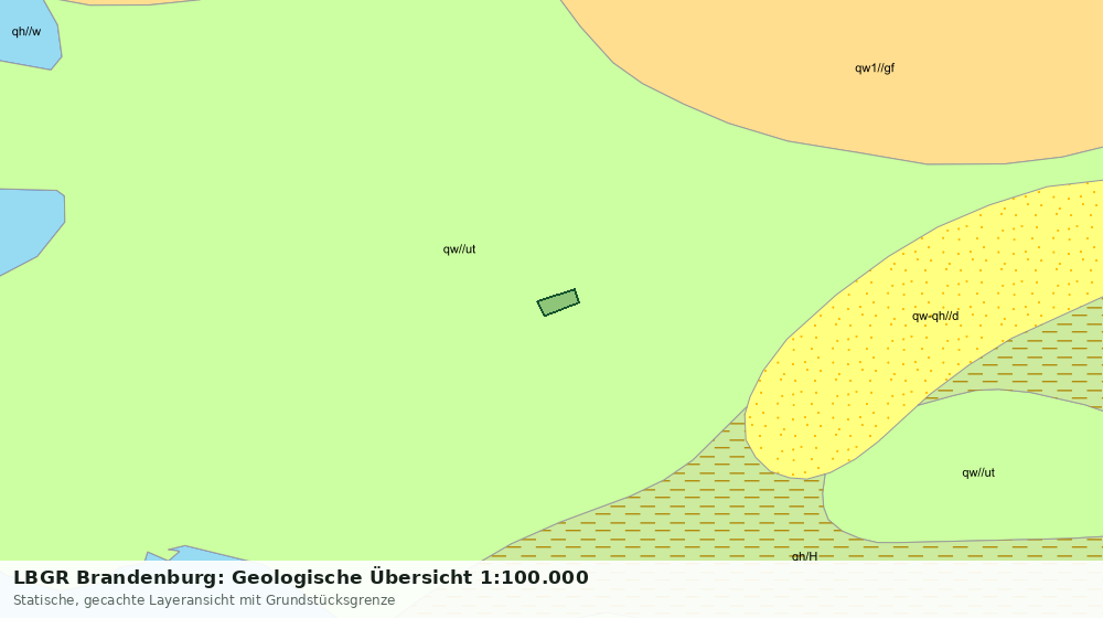 Statische Kartenansicht: LBGR Brandenburg: Geologische Übersicht 1:100.000