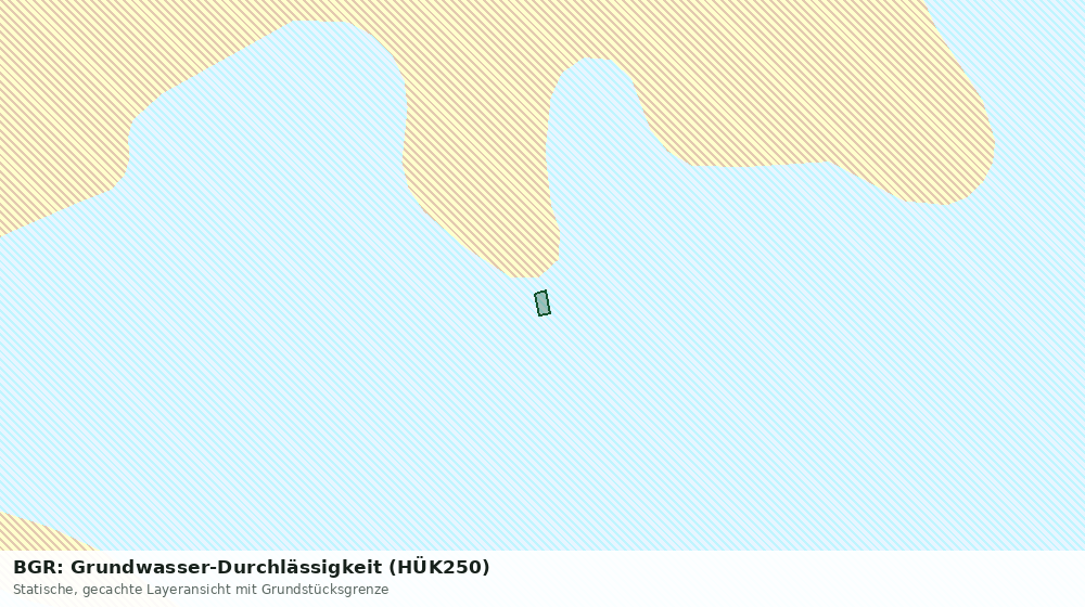 Statische Kartenansicht: BGR: Grundwasser-Durchlässigkeit (HÜK250)