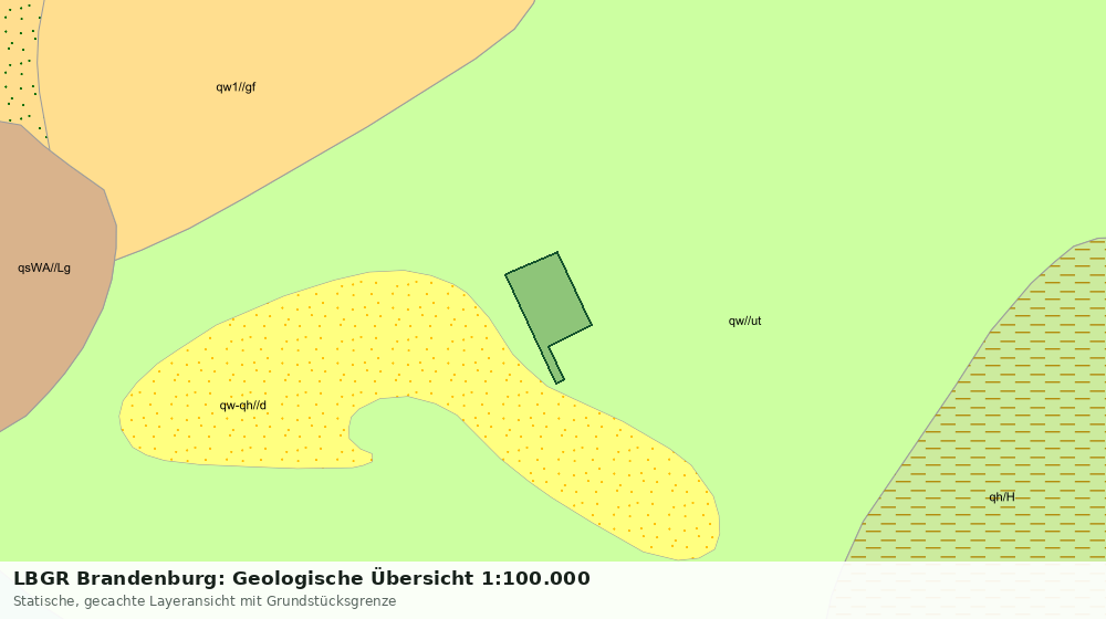 Statische Kartenansicht: LBGR Brandenburg: Geologische Übersicht 1:100.000
