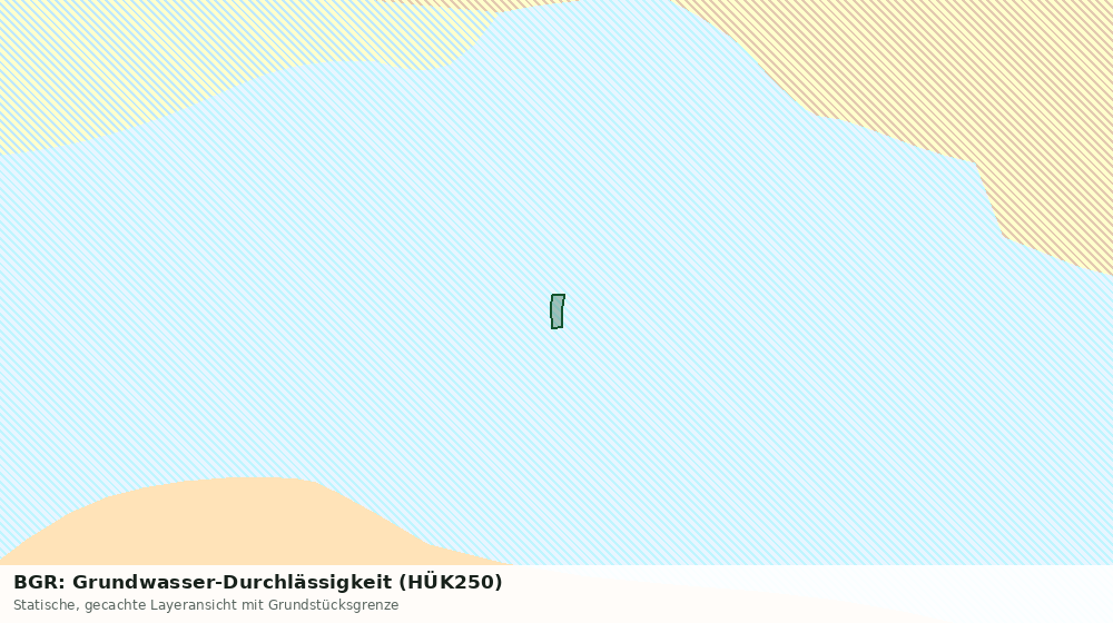 Statische Kartenansicht: BGR: Grundwasser-Durchlässigkeit (HÜK250)