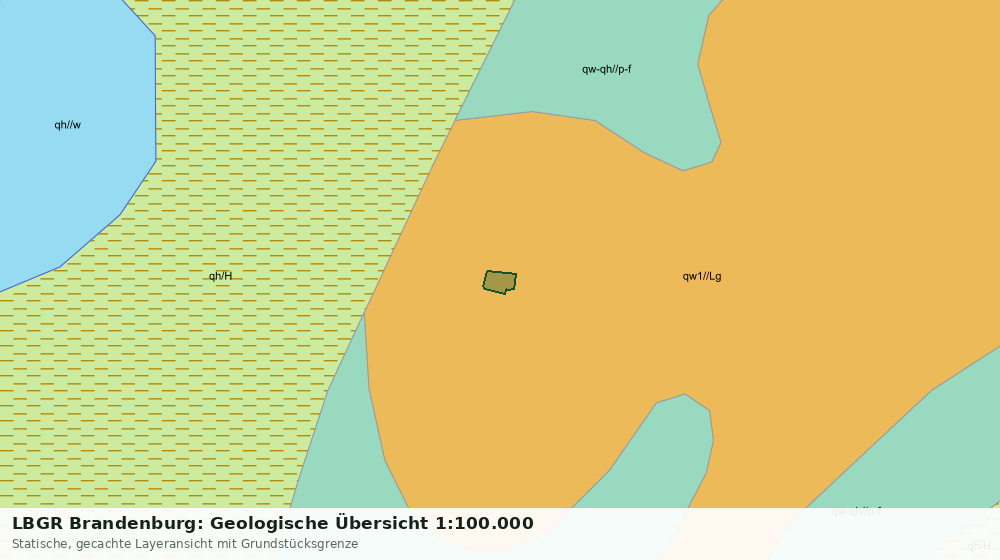 Statische Kartenansicht: LBGR Brandenburg: Geologische Übersicht 1:100.000